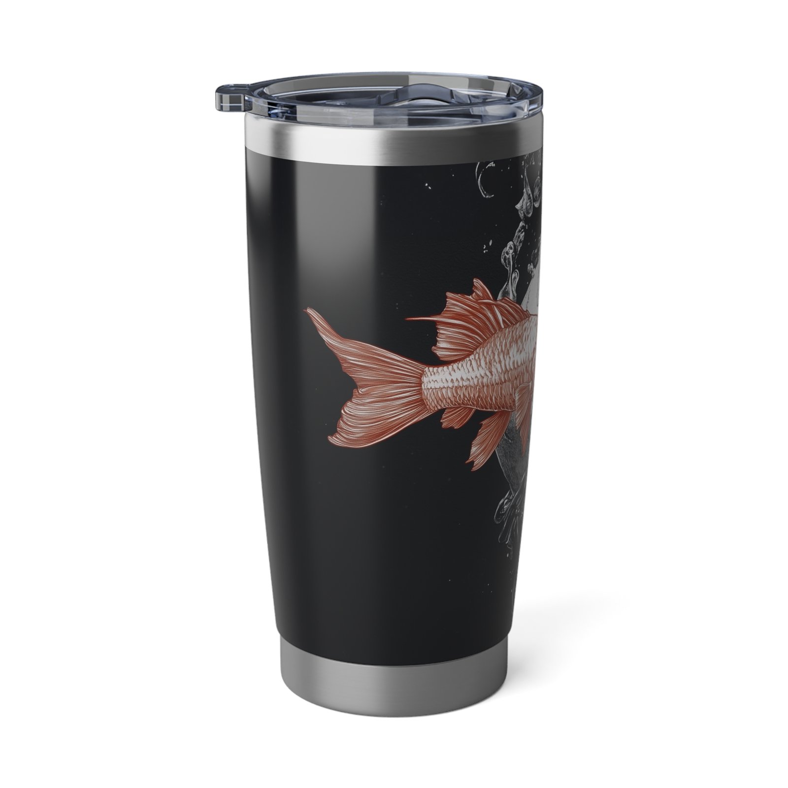 Skull and Fish gothic 20oz tumbler, stainless steel