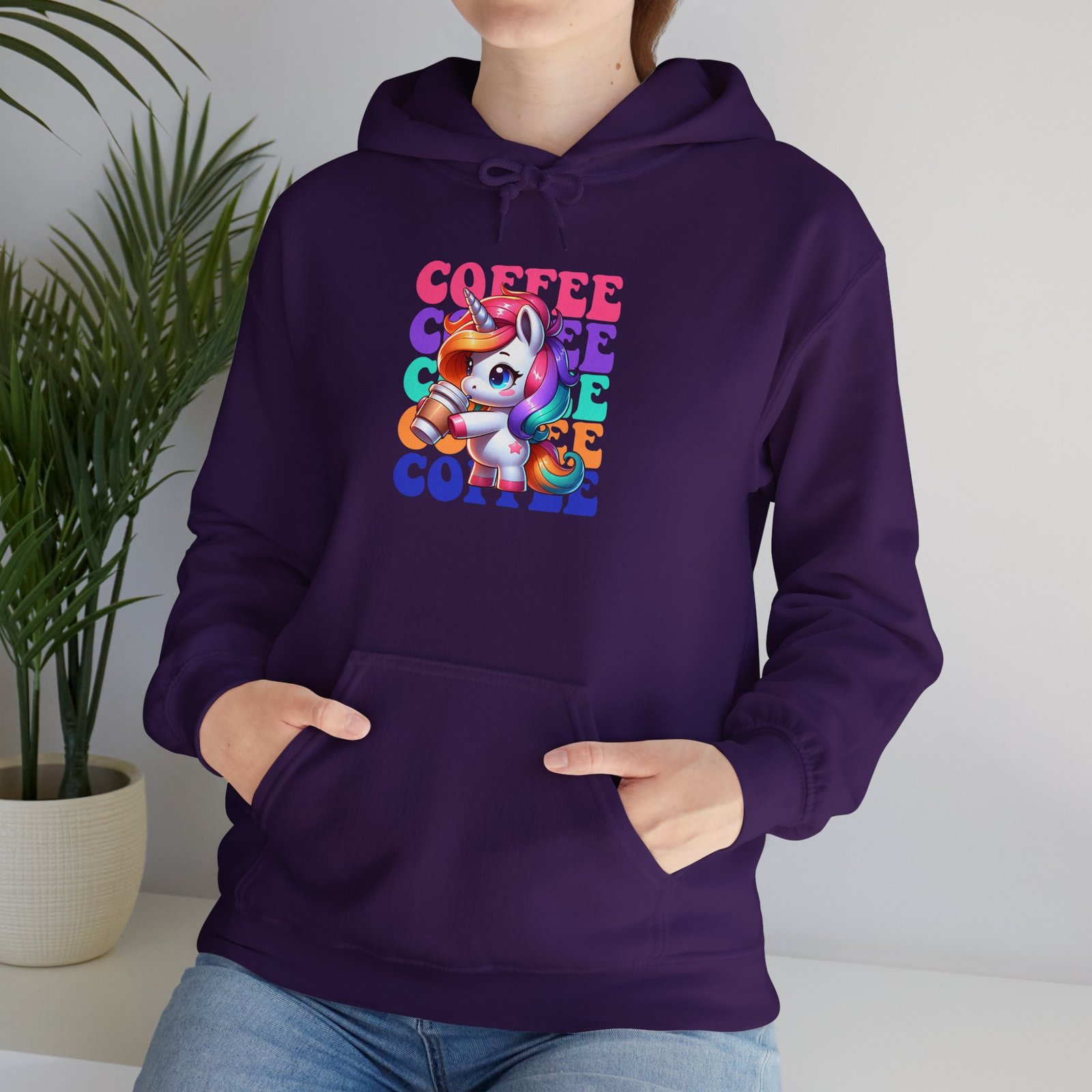 Unicorn Coffee funny hoodie