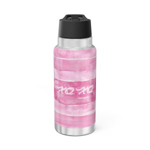 XOXO Hugs and Kisses pink 32oz tumbler, stainless steel