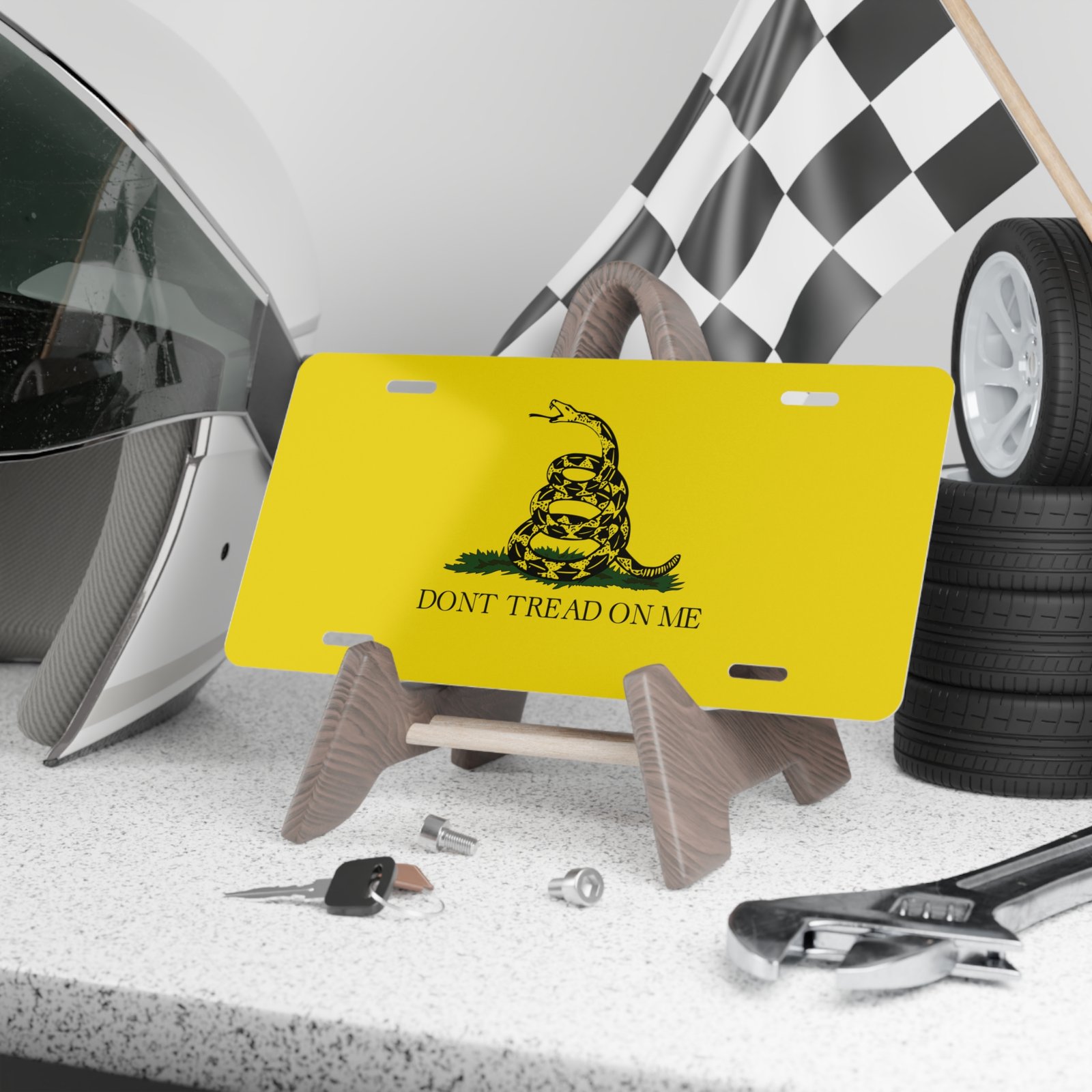 Gadsden Flag funny car decal