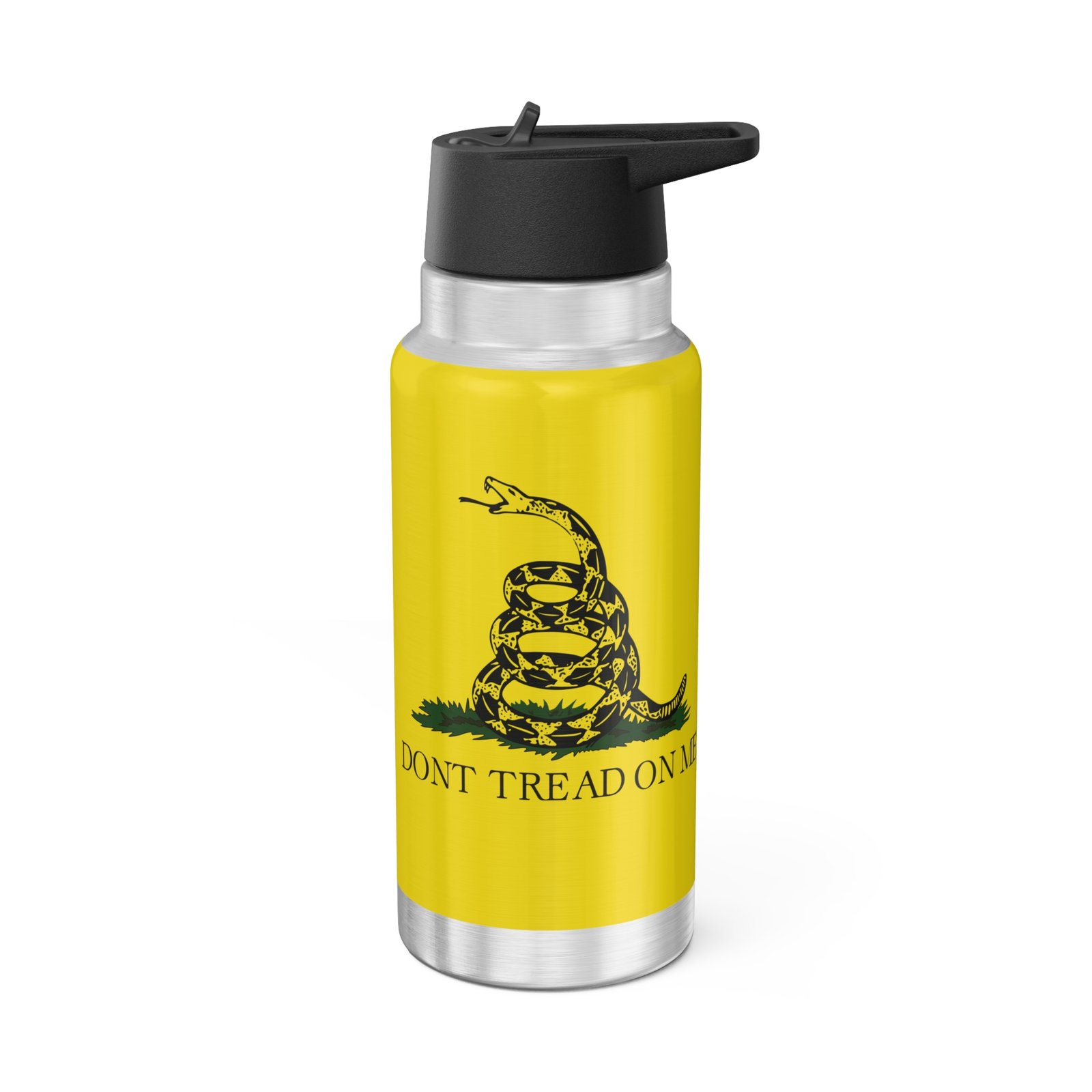 Don't Tread On Me Gadsden flag 32oz tumbler, stainless steel