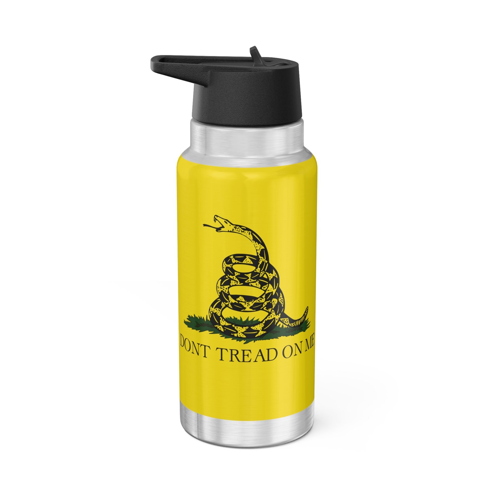 Don't Tread On Me Gadsden flag 32oz tumbler, stainless steel