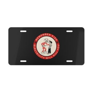 Electricity Kills funny car decal