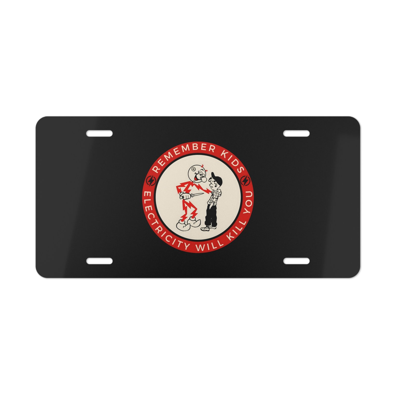 Electricity Kills funny car decal