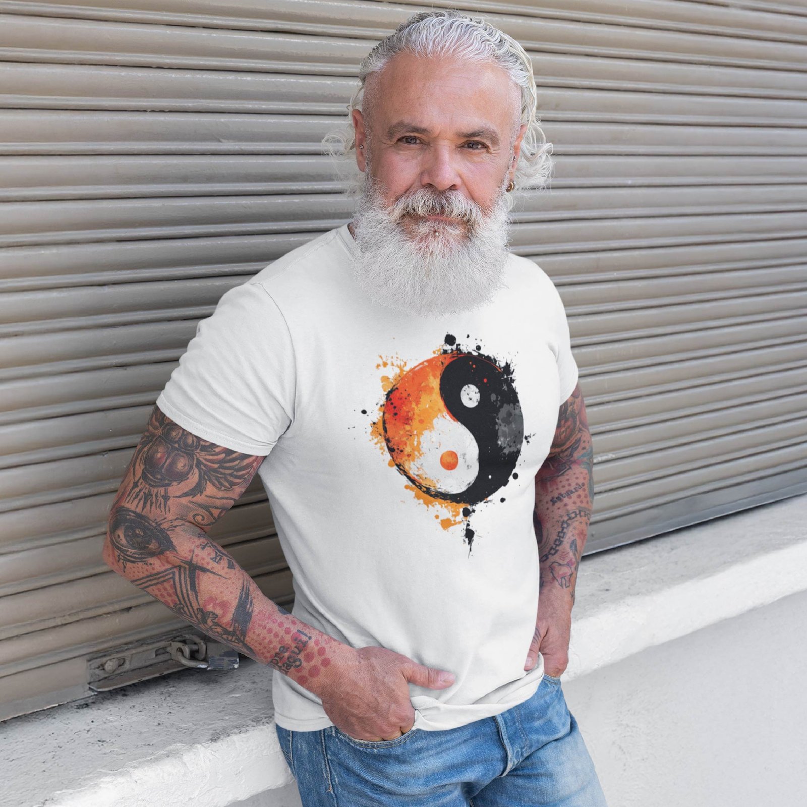 Yin Yang Graffiti funny t-shirt