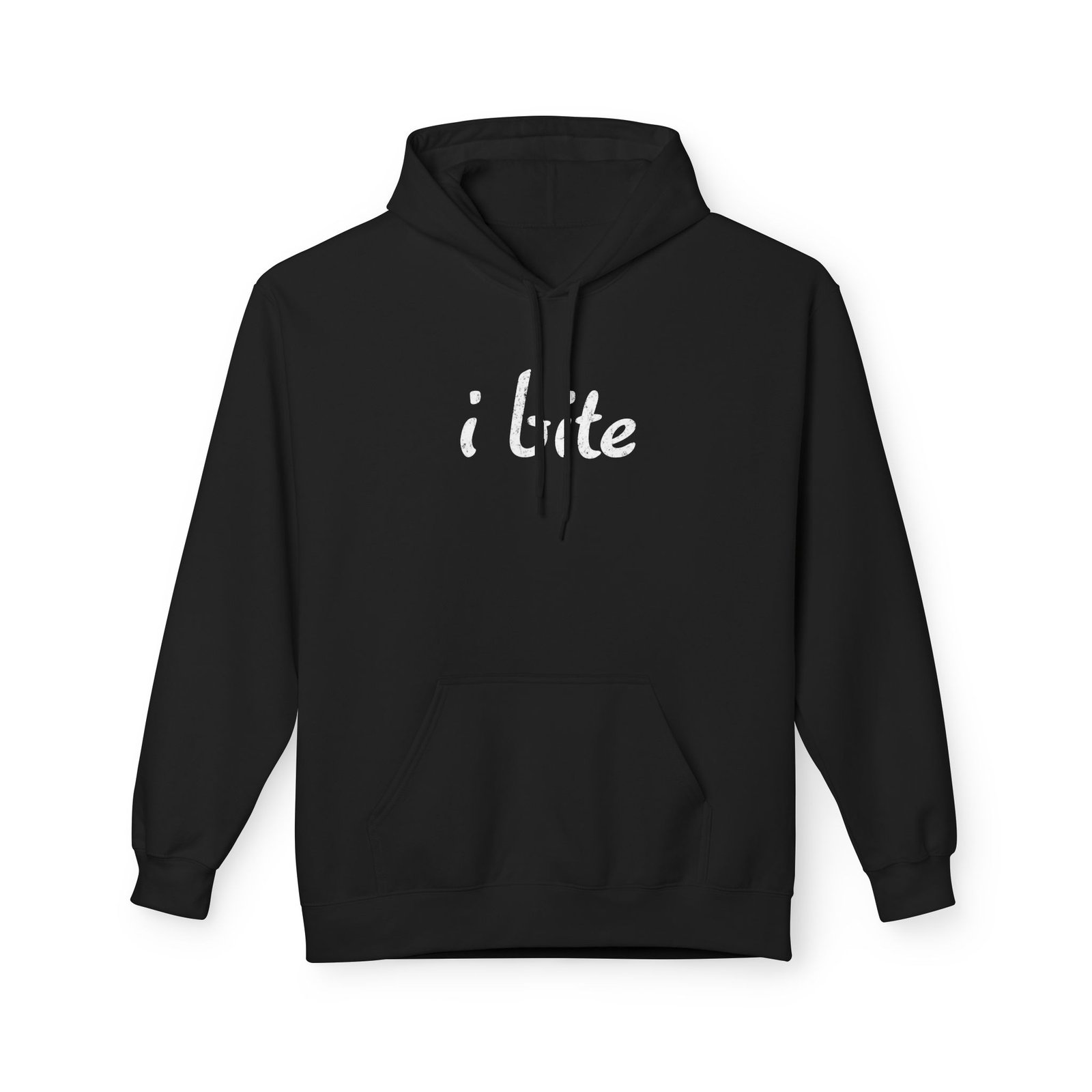 I bite antisocial sarcastic hoodie in black