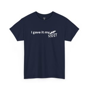 I gave it my most sarcastic t-shirt in navy