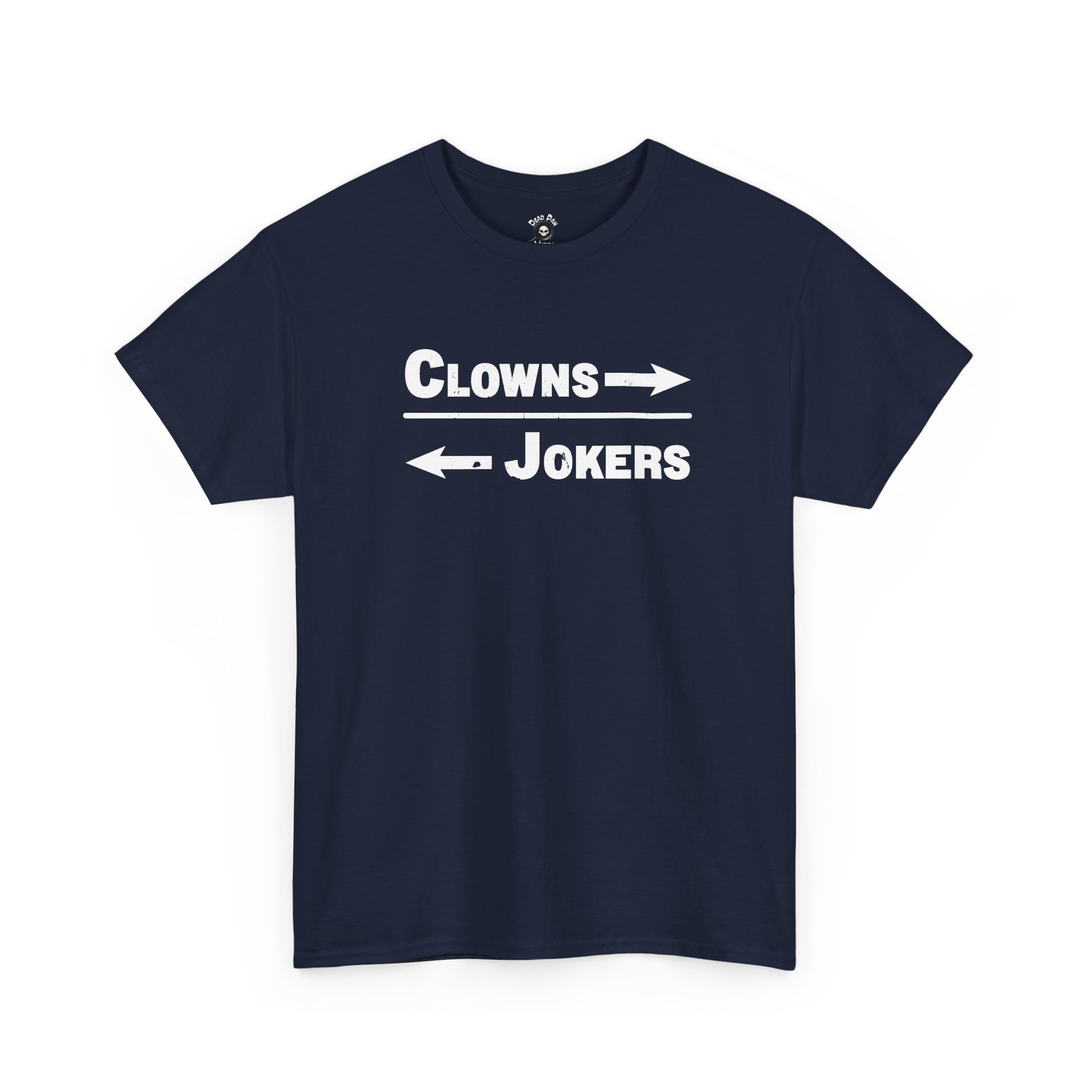 Stuck in the middle sarcastic t-shirt in navy
